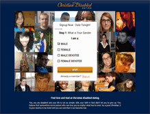 Tablet Screenshot of christiandisableddating.com